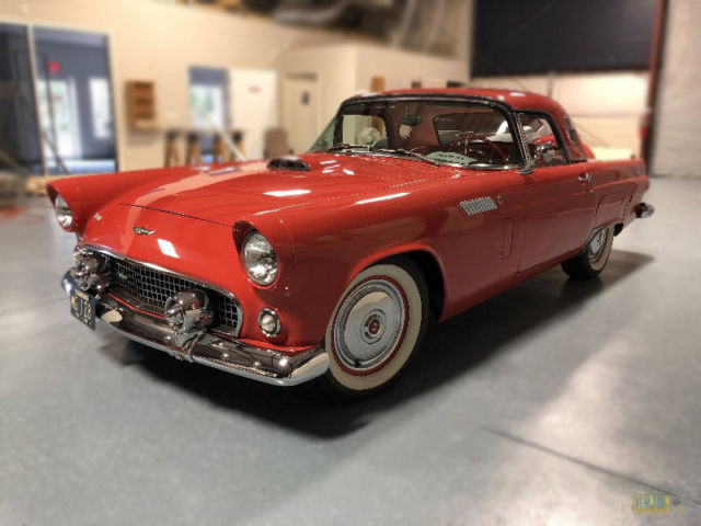 1956 Red Ford Thunderbird Convertible