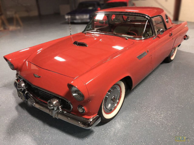 1956 Red Ford Thunderbird Convertible