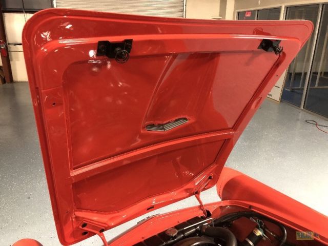 1956 Red Ford Thunderbird Convertible