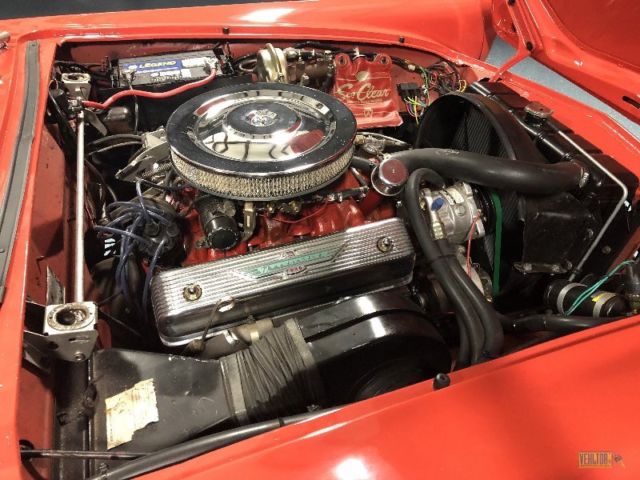 1956 Red Ford Thunderbird Convertible
