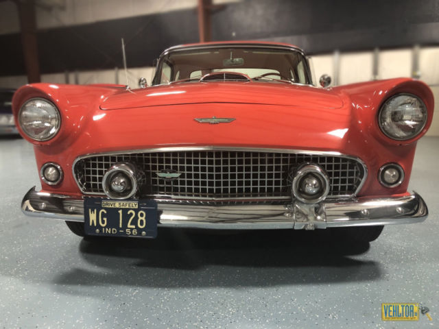 1956 Red Ford Thunderbird Convertible