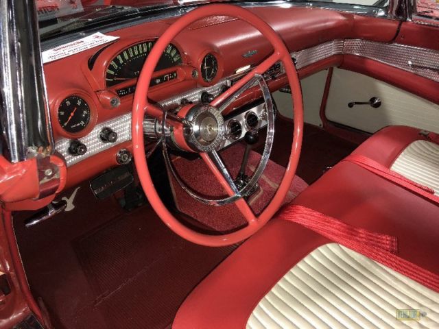 1956 Red Ford Thunderbird Convertible
