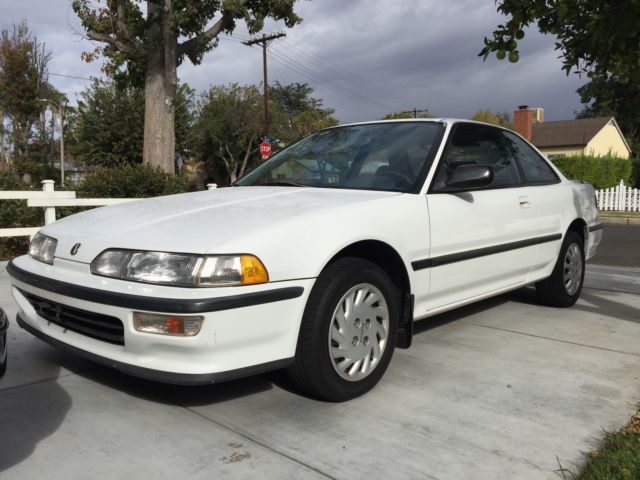 1992 White Acura Integra Hatchback