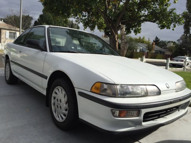 1992 White Acura Integra Hatchback