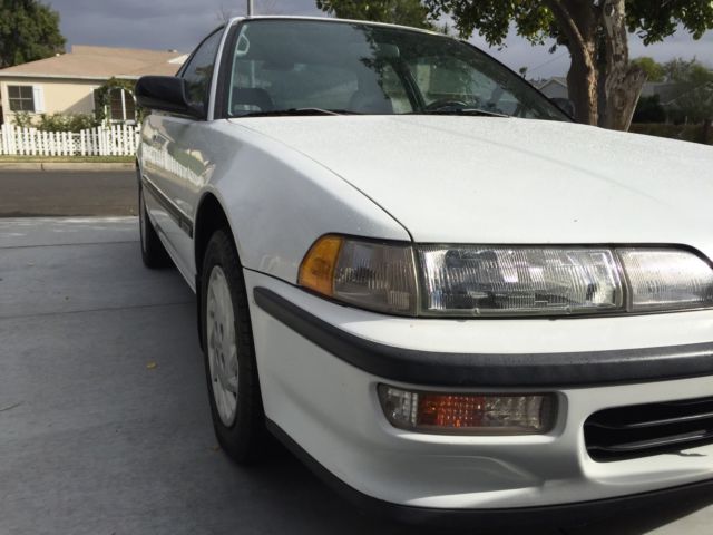 1992 White Acura Integra Hatchback