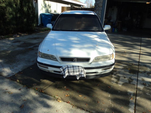 1991 White Acura Legend Sedan