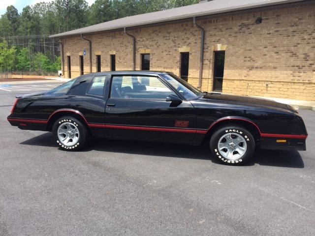 1987 Black Chevrolet Monte Carlo Coupe