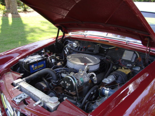 1952 Maroon/ White Willys Aerowing 2 door sedan