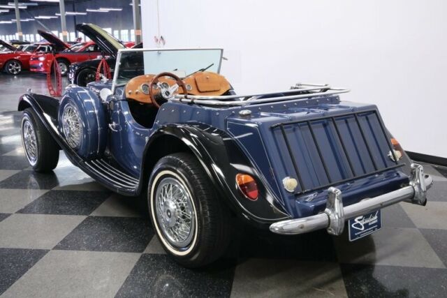 1936 Blue Jaguar SS100 Roadster