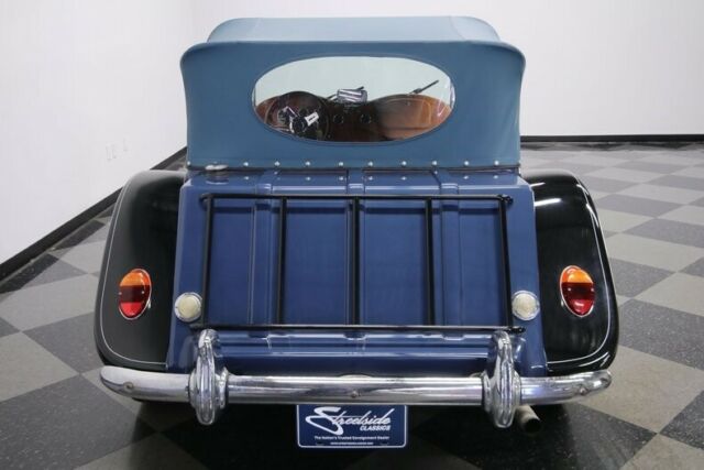 1936 Blue Jaguar SS100 Roadster