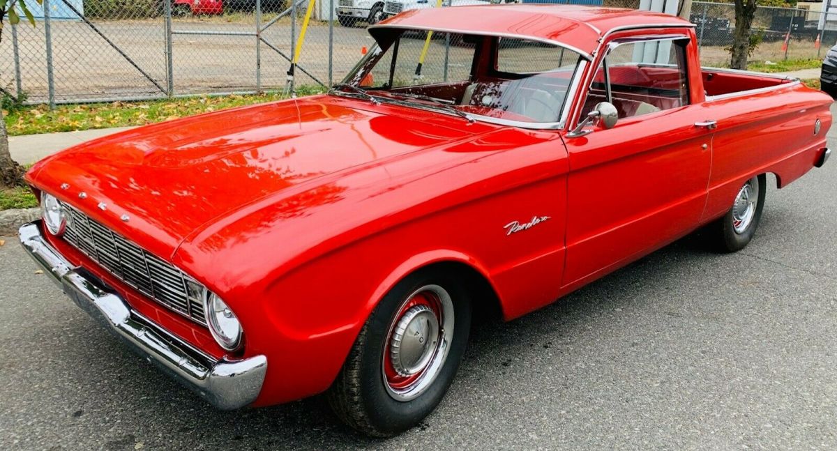 1960 Red Ford Ranchero Standard Cab Pickup