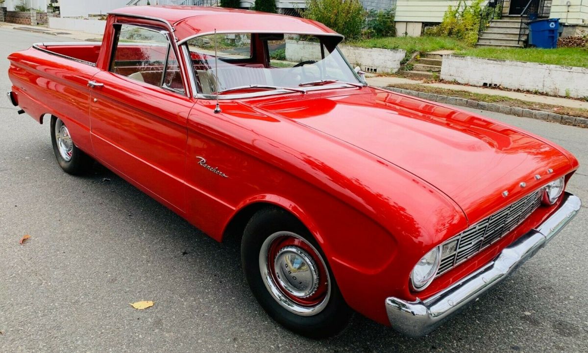 1960 Red Ford Ranchero Standard Cab Pickup