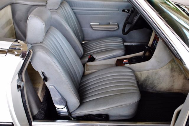 1980 White Mercedes-Benz SL-Class Convertible