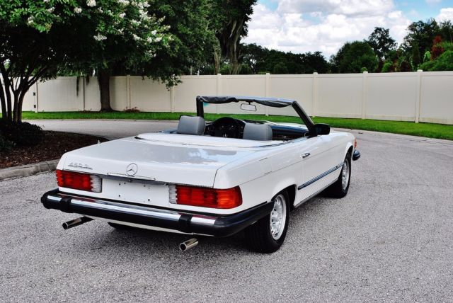 1980 White Mercedes-Benz SL-Class Convertible