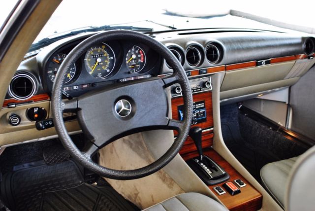 1980 White Mercedes-Benz SL-Class Convertible