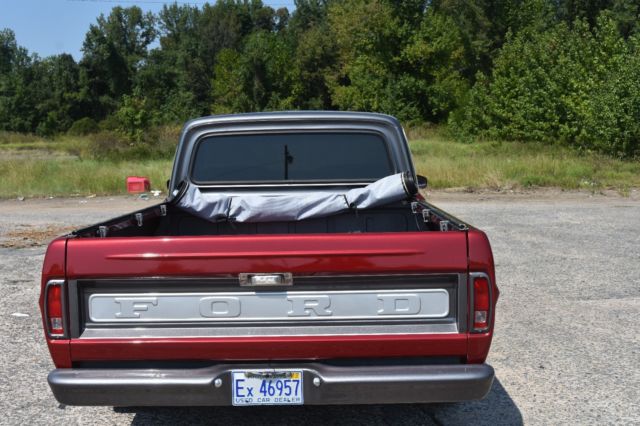1969 Red Ford F-100 Coupe