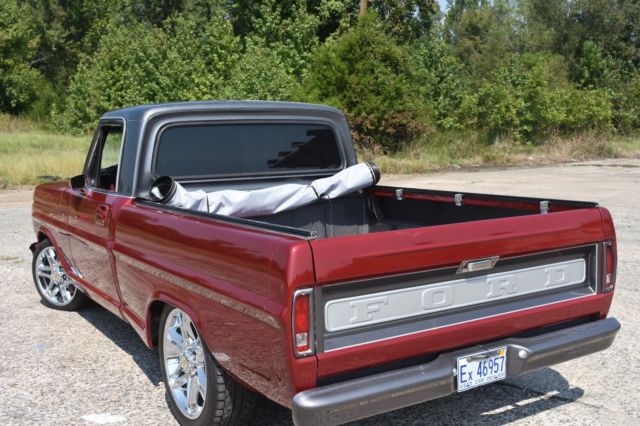1969 Red Ford F-100 Coupe