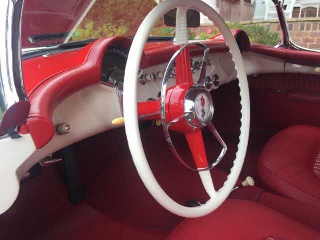 1954 White Chevrolet Corvette Convertible
