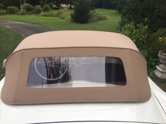 1954 White Chevrolet Corvette Convertible