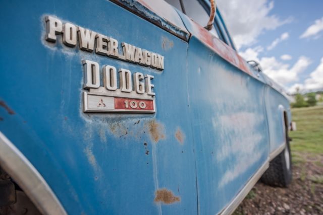 1970 Blue Dodge Power Wagon Wagon