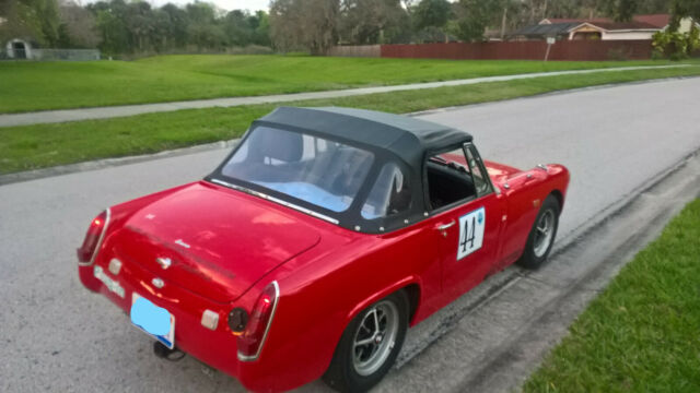 1969 Red Austin Healey Sprite