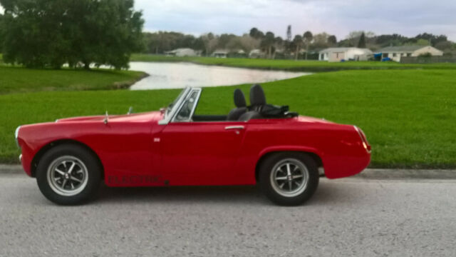 1969 Red Austin Healey Sprite
