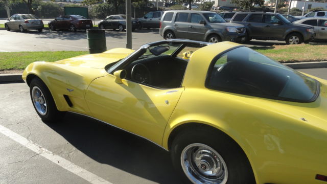 1978 sun fire yellow Chevrolet Corvette Coupe