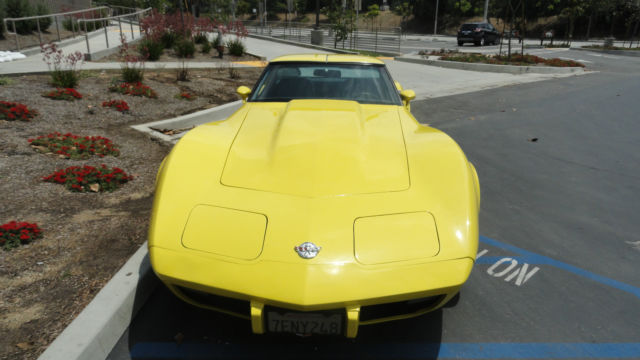 1978 sun fire yellow Chevrolet Corvette Coupe