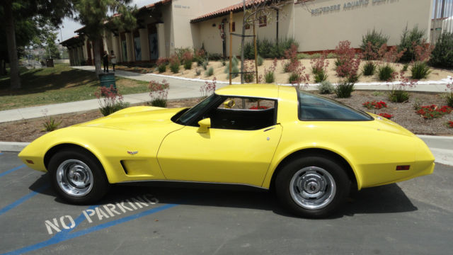 1978 sun fire yellow Chevrolet Corvette Coupe