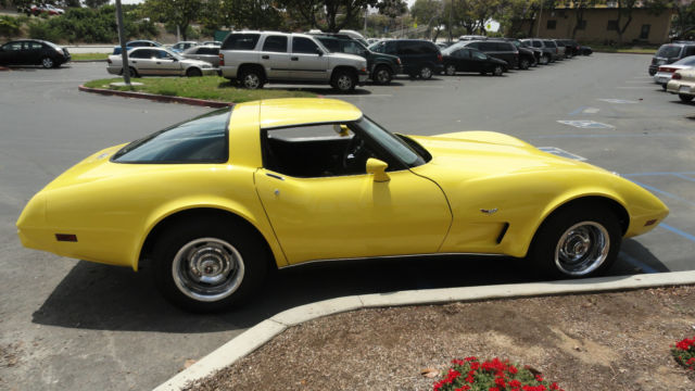 1978 sun fire yellow Chevrolet Corvette Coupe