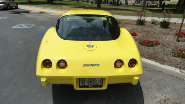 1978 sun fire yellow Chevrolet Corvette Coupe
