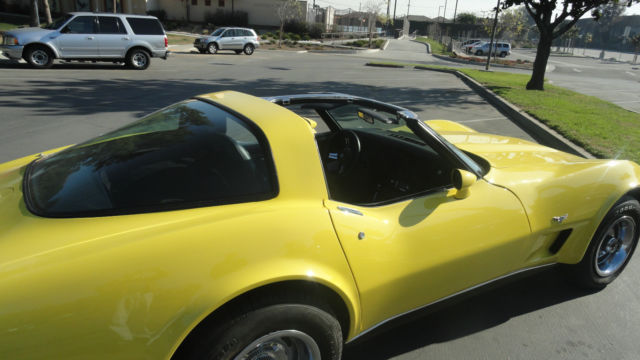 1978 sun fire yellow Chevrolet Corvette Coupe