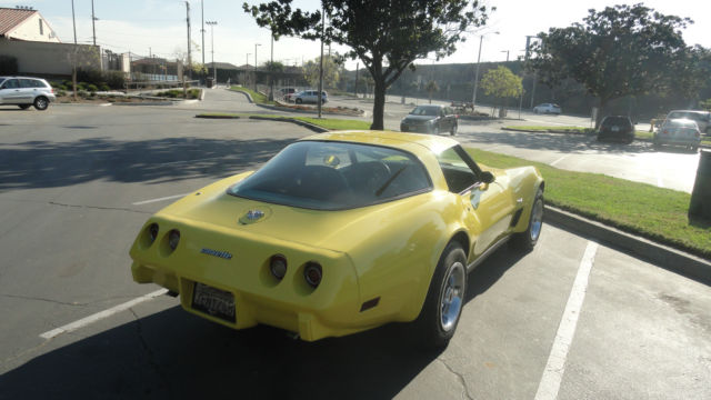 1978 sun fire yellow Chevrolet Corvette Coupe