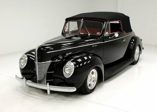 1940 Black Ford Deluxe Convertible