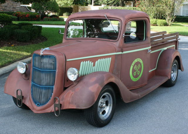 1935 Rusty Red Ford Model A Standard Cab Pickup