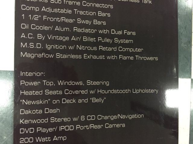 1968 Black Chevrolet Camaro Convertible