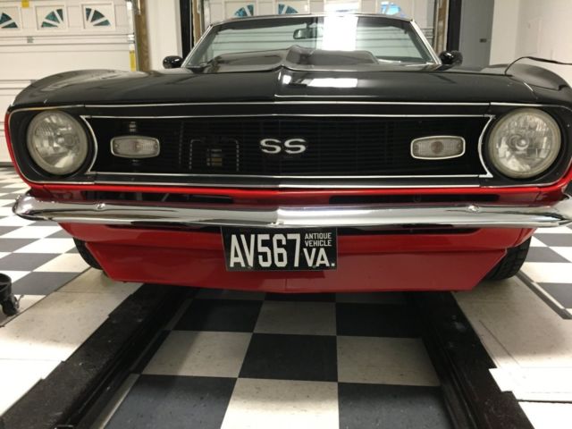 1968 Black Chevrolet Camaro Convertible