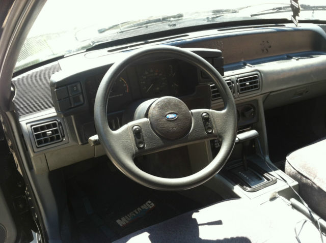 1988 Black Ford Mustang Coupe