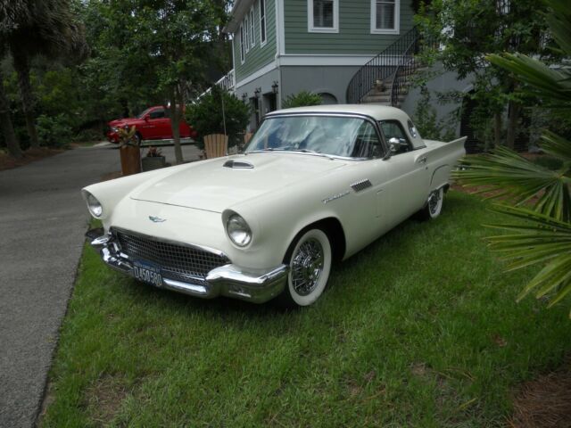 1957 Colonial White Ford Thunderbird Convertible