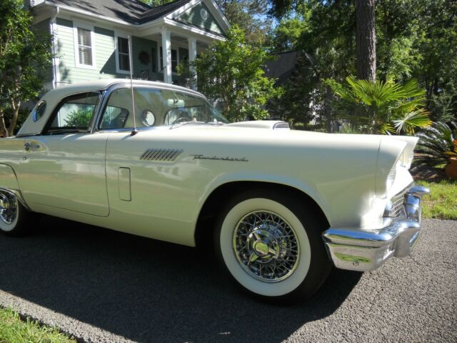 1957 Colonial White Ford Thunderbird Convertible