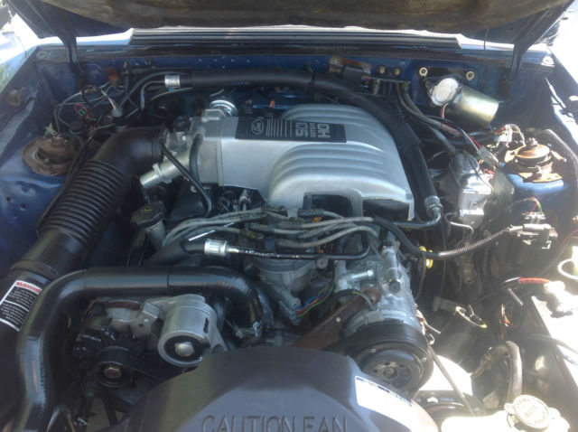 1986 Blue Ford Mustang Notchback