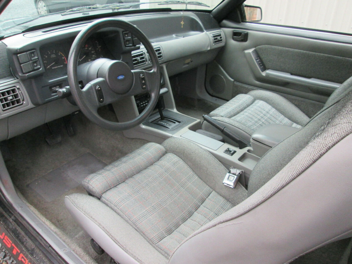 1987 Black Ford Mustang Hatchback