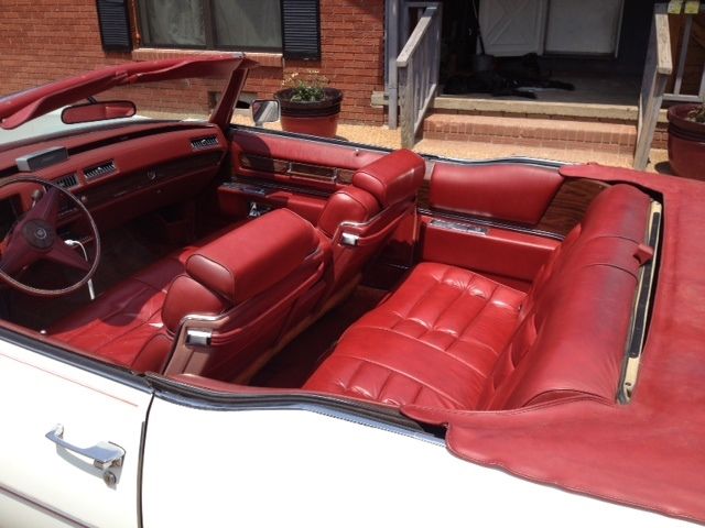 1976 White Cadillac Eldorado Convertible