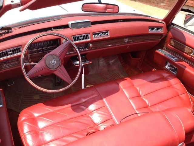 1976 White Cadillac Eldorado Convertible