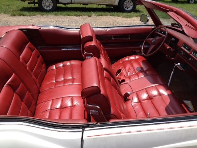 1976 White Cadillac Eldorado Convertible