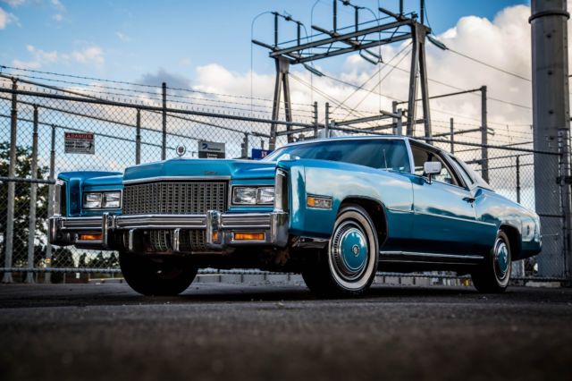1976 Blue Cadillac Eldorado Coupe