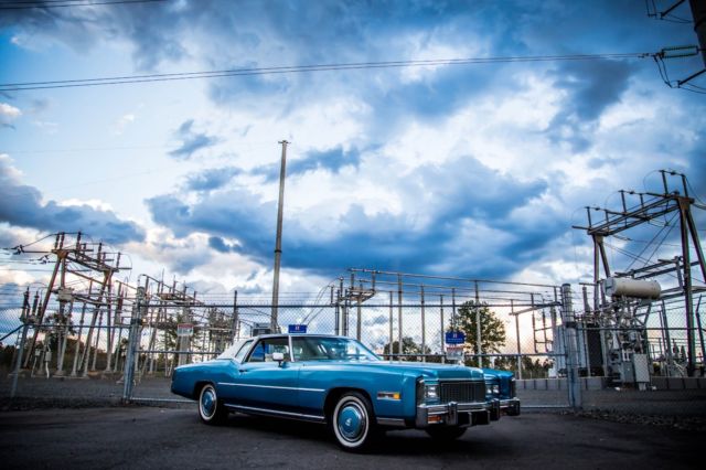 1976 Blue Cadillac Eldorado Coupe