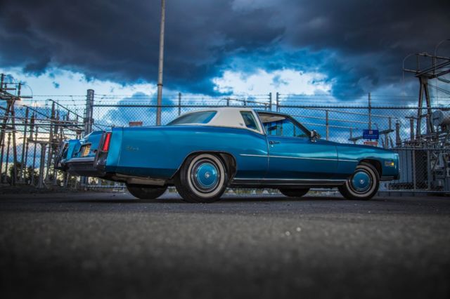 1976 Blue Cadillac Eldorado Coupe