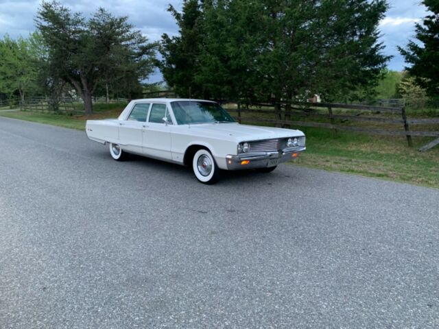 1968 White Chrysler Newport Hardtop