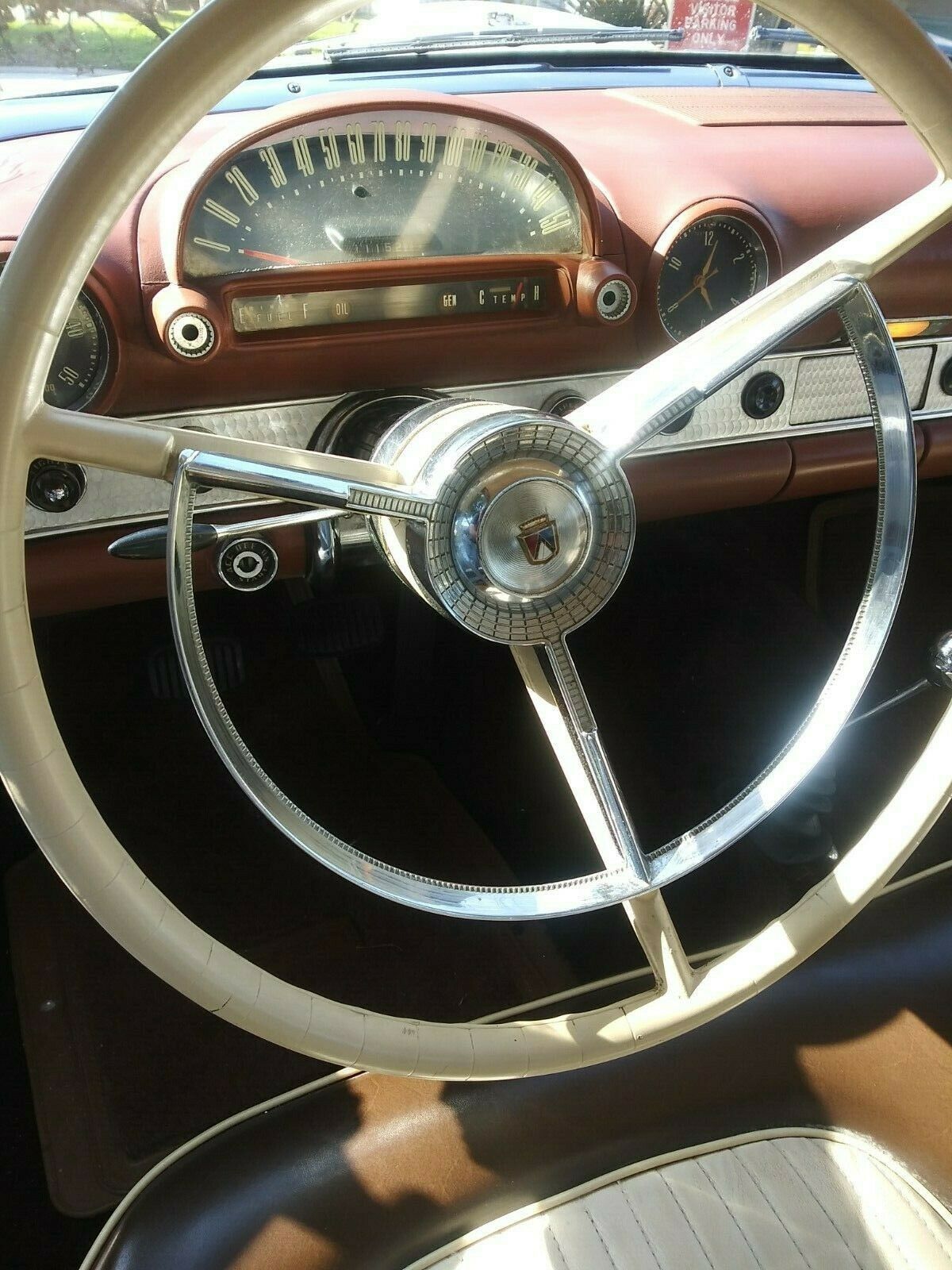 1956 Beige Ford Thunderbird Convertible